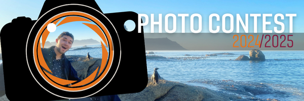 A stylized camera next to the words "Photo Contest 24/25"